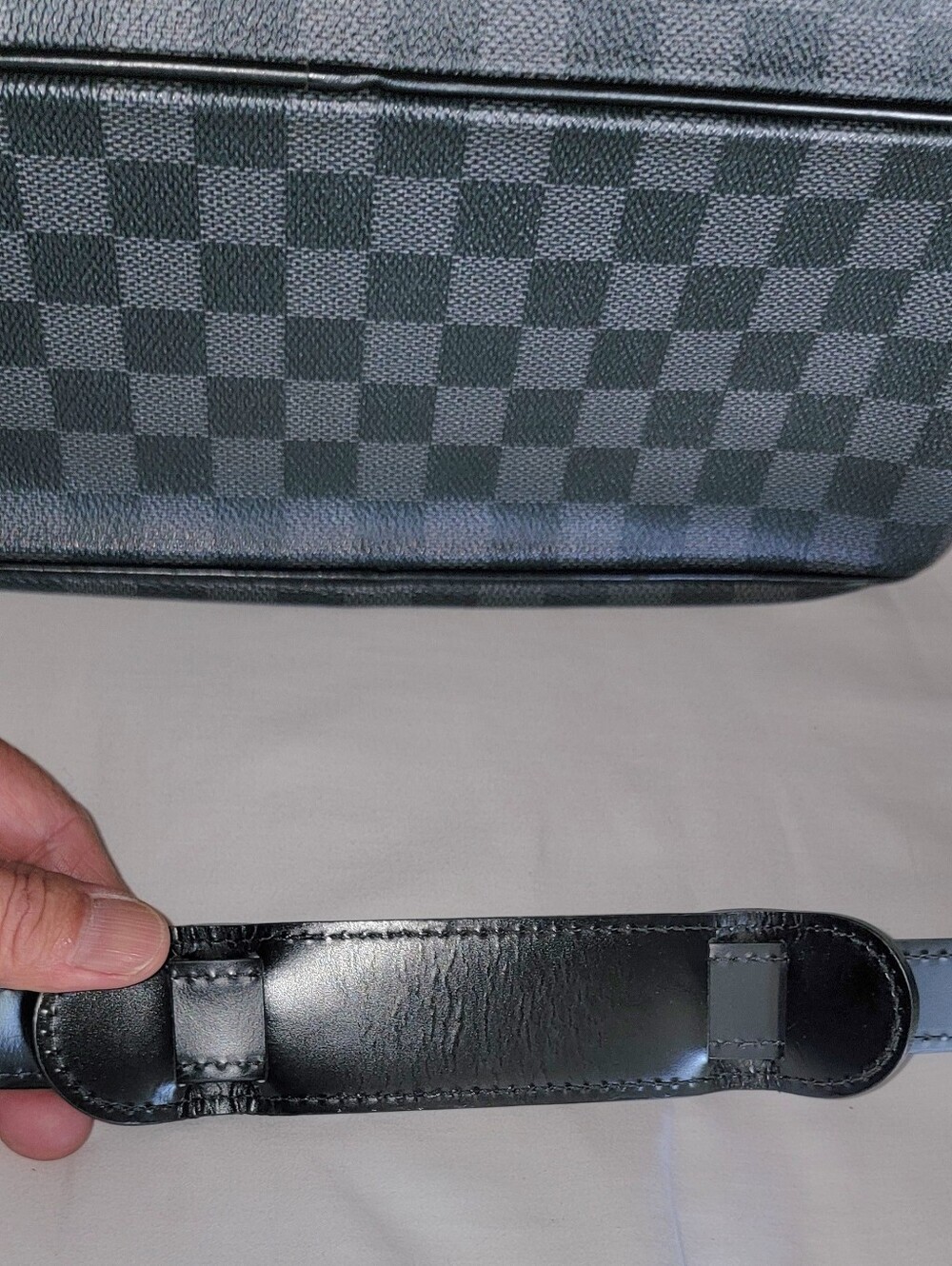 Authentic Louis Vuitton Black Checkered Men's Bag - Picture 9 of 15